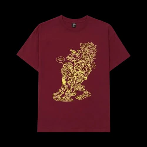 Brain Dead Kogan's Revenge T-Shirt 'Maroon'