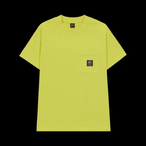 Brain Dead Heavyweight Jersey Mockneck Pocket-Shirt With PVC 'Yellow'