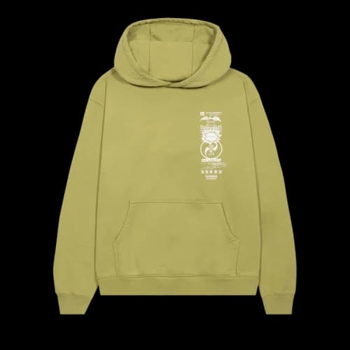 Brain Dead Life Fluids Hooded Sweatshirt 'Olive'