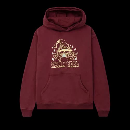 Brain Dead Constantine The Wizard Hooded Sweatshirt 'Maroon'