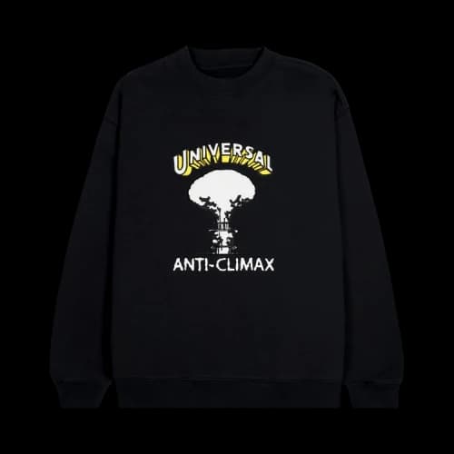 Brain Dead Universal Anti-Climax Crewneck Sweatshirt 'Washed Black'