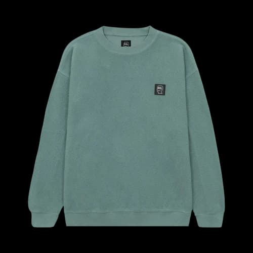 Brain Dead Reverse Fleece Crewneck Sweatshirt 'Seafoam'