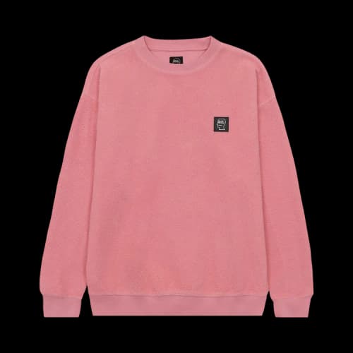 Brain Dead Reverse Fleece Crewneck Sweatshirt 'Pink'