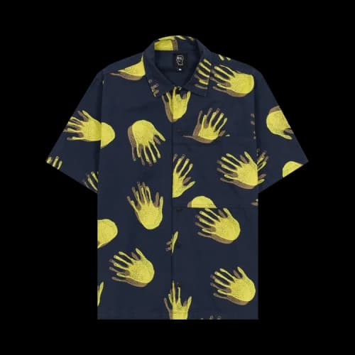 Brain Dead x Gotcha Poplin Snap Front Pocket Shirt 'Blue'