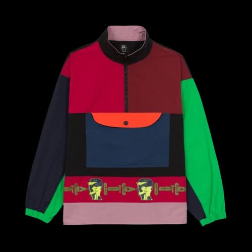 Brain Dead x Gotcha Nylon Half Zip Pullover 'Multicolor'