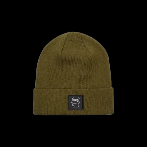 Brain Dead Logo Head Beanie 'Olive'