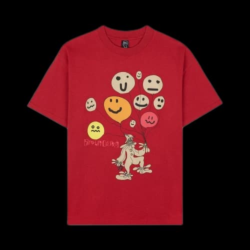 Brain Dead Balloon Man T-Shirt 'Red'