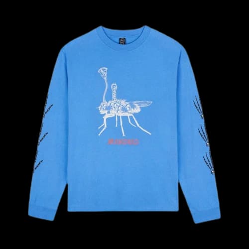 Brain Dead Worm In The Apple Long Sleeve 'Blue'