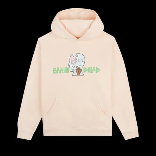 Brain Dead Handheld Hoodie 'Cream'