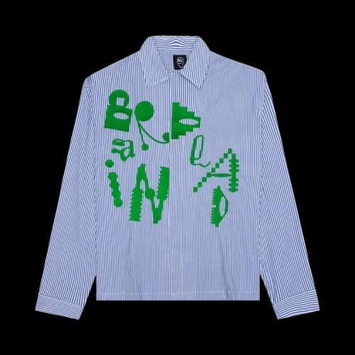 Brain Dead Gastromaniac Button-Up Shirt 'Blue'