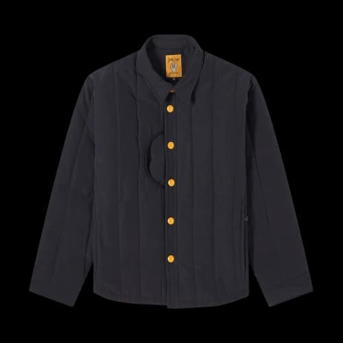Brain Dead Puffer Button Up Shirt 'Navy'