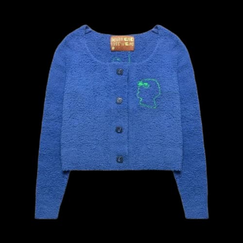 Brain Dead Mantis Pill Cardigan 'Royal Blue'