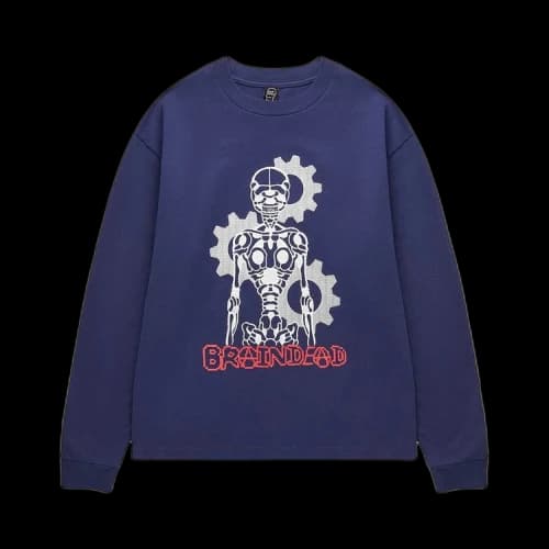 Brain Dead Skeletal Gear Long-Sleeve 'Navy'