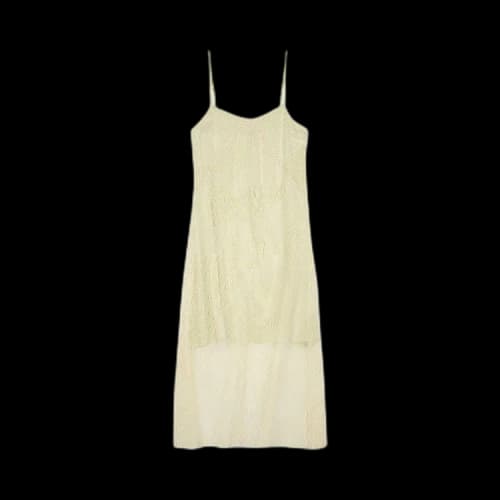 Brain Dead Engineered Cloud Mesh Slip Dress 'Natural'