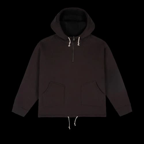 Brain Dead Obermeyer Half Zip Hoodie 'Black'