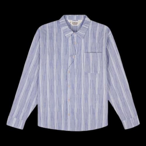 Brain Dead Organic Placket Shirt 'Blue'