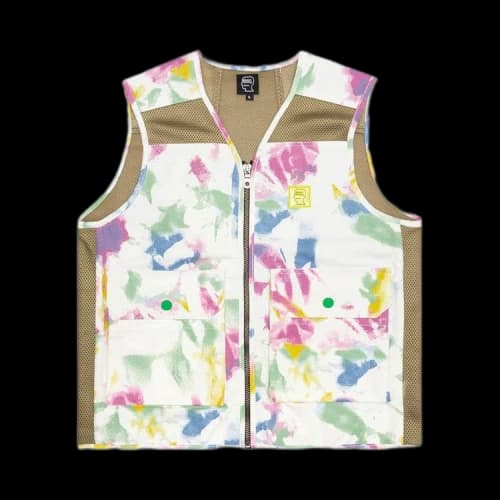 Brain Dead Dyed Canvas Spacer Mesh Tactical Vest 'Dry Pigment Dye'