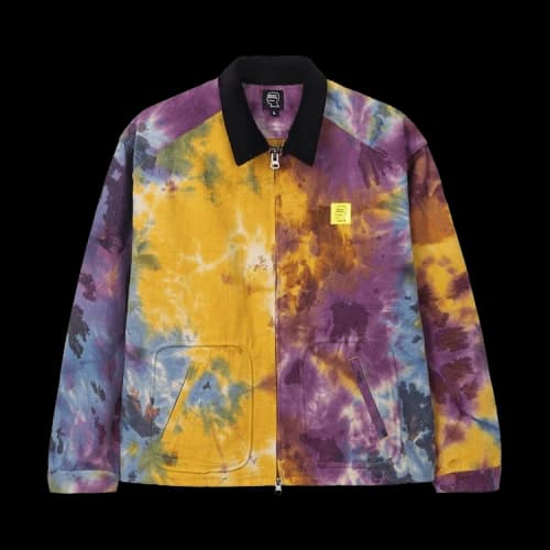Brain Dead Contrast Corduroy Collar Harrington Jacket 'Tie-Dye'