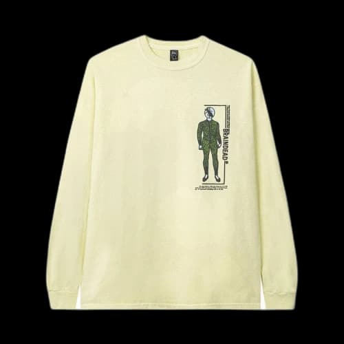 Brain Dead Evaluate Long-Sleeve Tee 'Lemon'