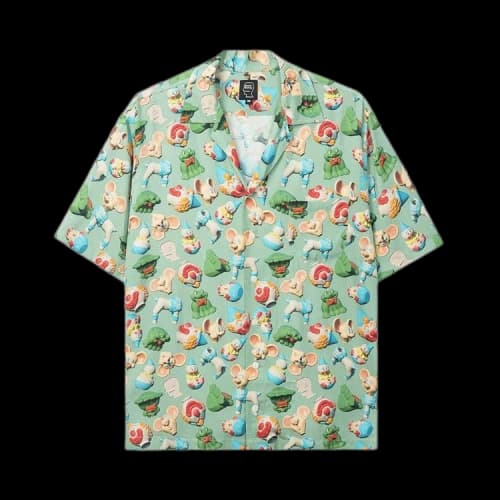Brain Dead Steve Smith 3D Toy Box Short-Sleeve Hawaiian Shirt 'Sea Foam'