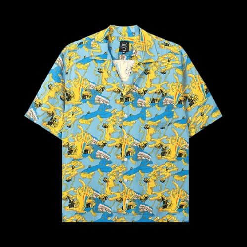 Brain Dead Jonny Negron Bondage Printed Short-Sleeve Hawaiian Shirt 'Blue'