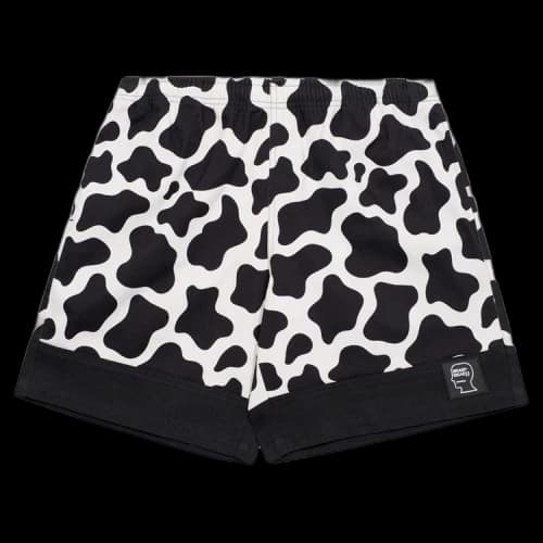 Brain Dead Paneled Cow Dress Short 'Black'