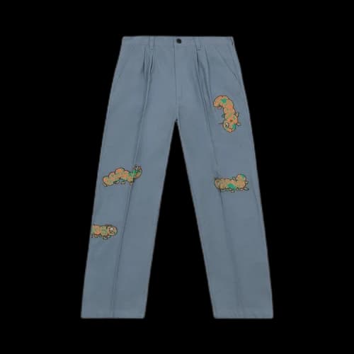Brain Dead Worms Wide Leg Trouser 'Teal'
