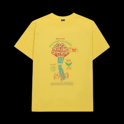 Brain Dead Beyond Earth T-Shirt 'Lemon'