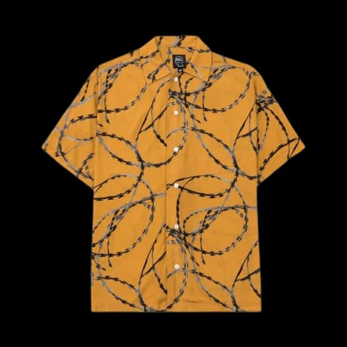 Brain Dead Razorwire Rayon Shirt 'Orange'