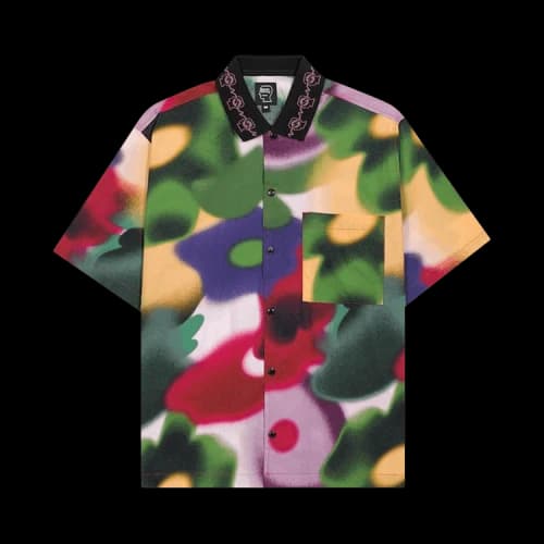 Brain Dead Floral Watercolor Button Down 'Yellow'