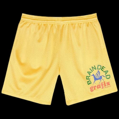 Brain Dead Grafix Team Short 'Yellow'