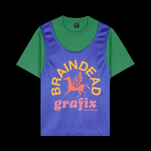 Brain Dead Graphics Team Jersey 'Green/Blue'