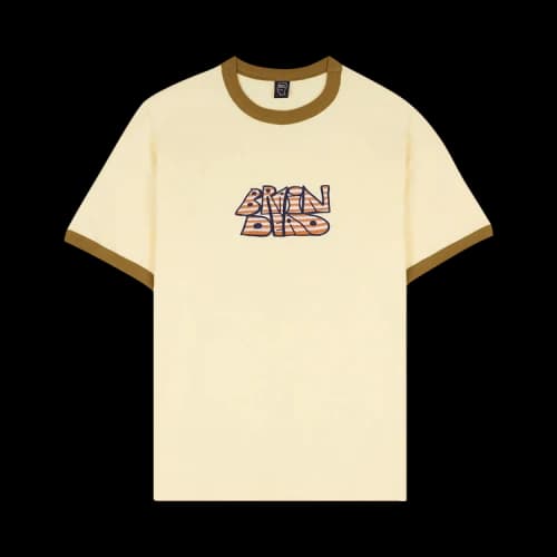 Brain Dead Throw Up Ringer Tee 'Cream'