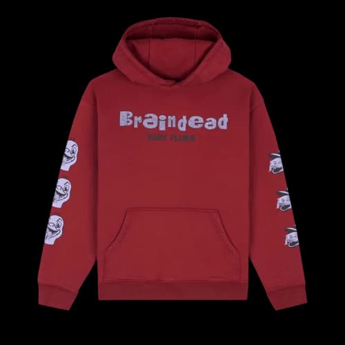Brain Dead Toad Licker Hooded Sweatshirt 'Burgundy'