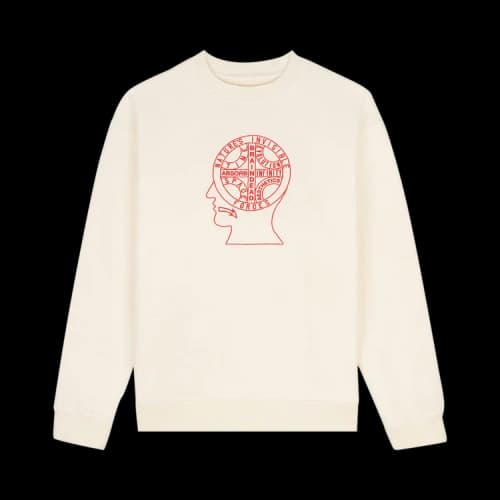 Brain Dead Invisible Forces Crewneck Sweatshirt 'Cream'