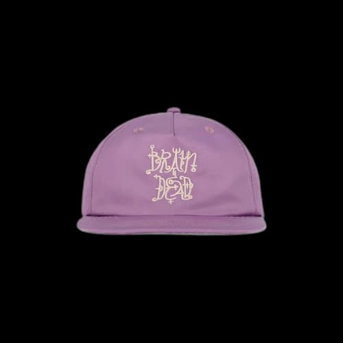 Brain Dead Scripture 5 Panel Hat 'Plum'