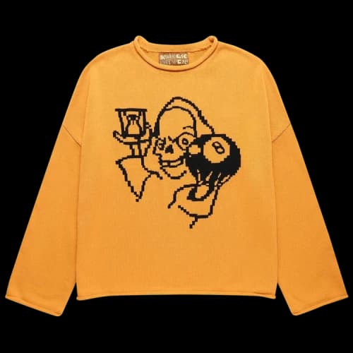 Brain Dead Tough Luck Oversized Boxy Sweater 'Mustard'