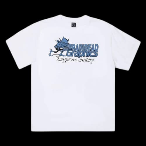 Brain Dead Progressive Artistry T-Shirt 'White'