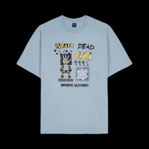 Brain Dead Infinite Gestures T-Shirt 'Slate'