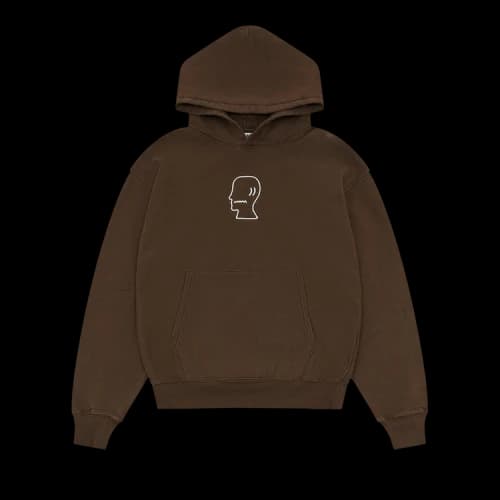 Brain Dead 3D Logohead Hoodie 'Brown'