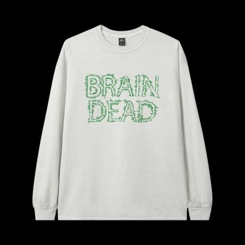 Brain Dead Gooey Long-Sleeve Tee 'Cement'
