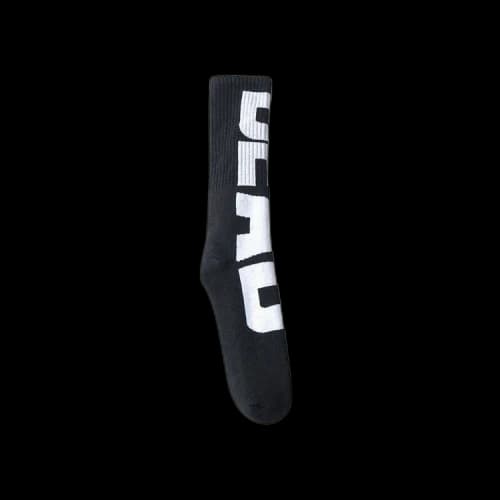 Brain Dead Vertical Type Socks 'Black'