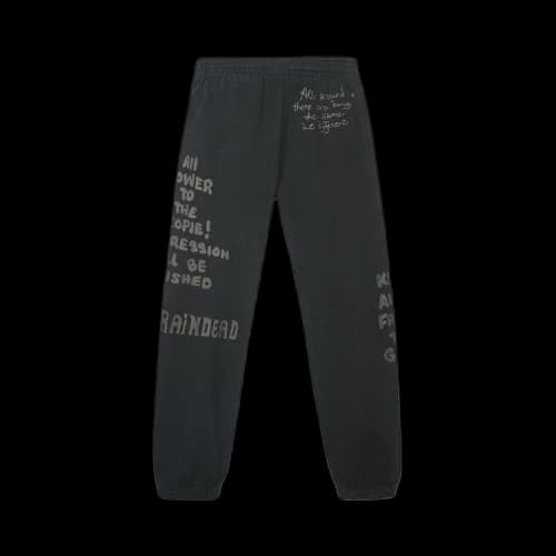Brain Dead Tonal Type Print Sweatpants 'Black'