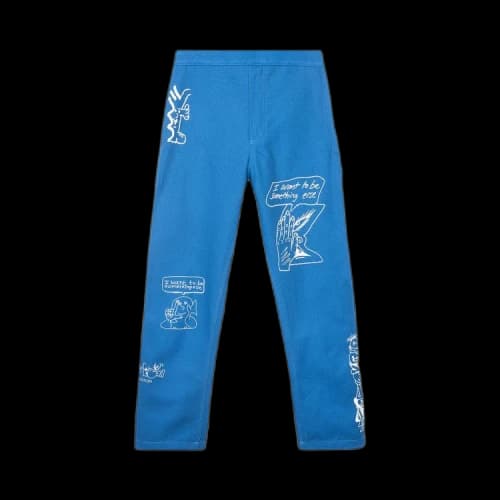 Brain Dead Hard/Software Velcro Printed Carpenter Pant 'Blue'