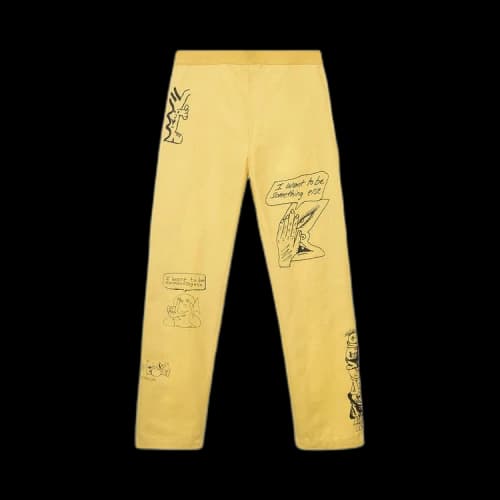 Brain Dead Hard/Software Velcro Printed Carpenter Pant 'Yellow'