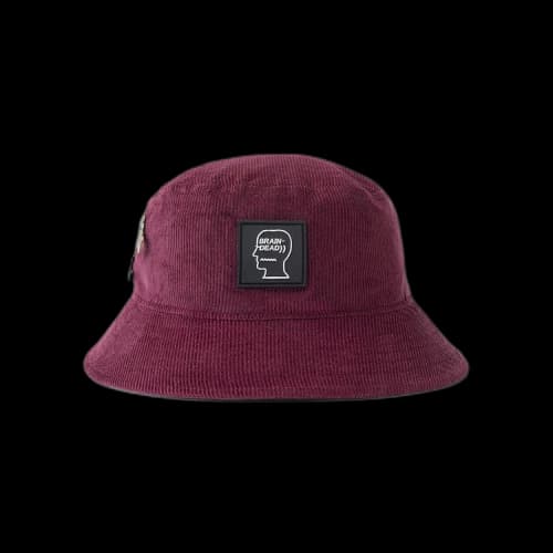 Brain Dead Corduroy Bucket Hat 'Maroon'
