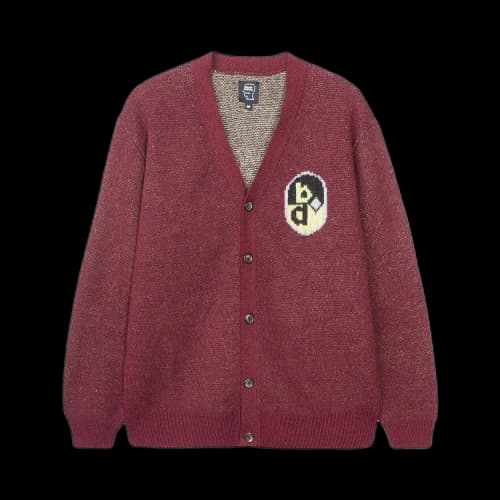 Brain Dead Sunshine Button Down Cardigan 'Maroon'