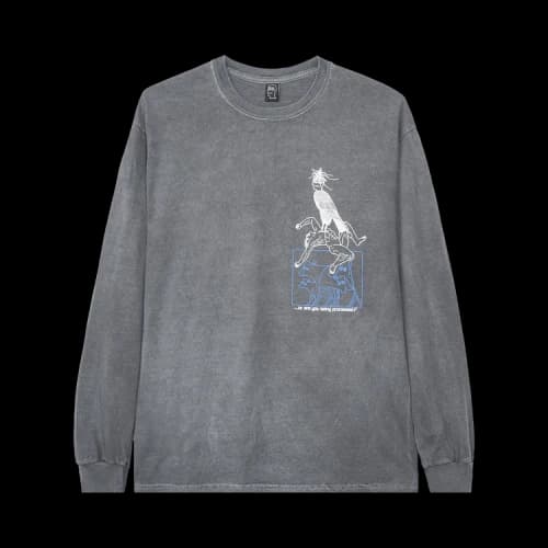 Brain Dead Small Animals Long-Sleeve 'Washed Black'