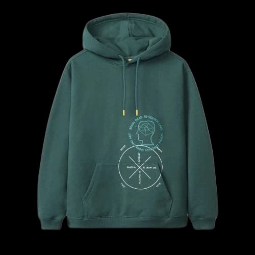Brain Dead x The North Face Drop Shoulder PO Hoodie 'Night Green'