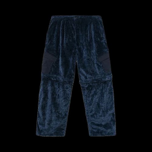 Brain Dead Debossed Paisley Fur Convertible Zip Off Pant 'Navy'